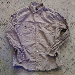 Gap Gray Button-Up